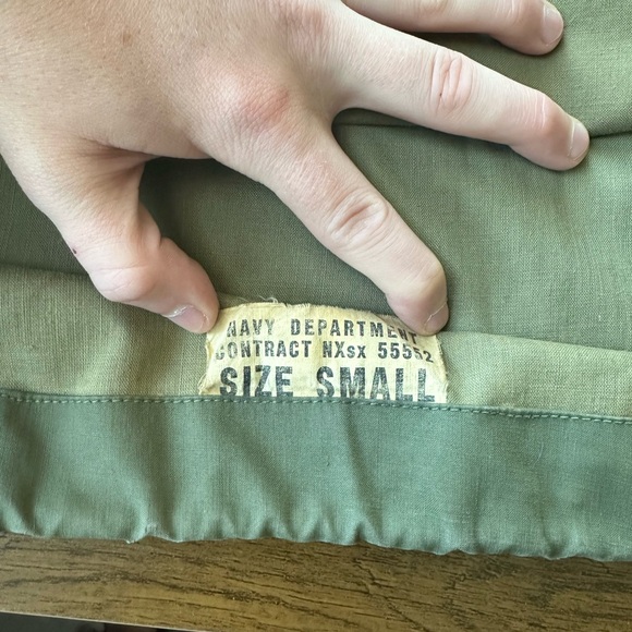 RARE WWII US Navy Department Contract NXSX 55552 USN Deck Jacket - Picture 9 of 10